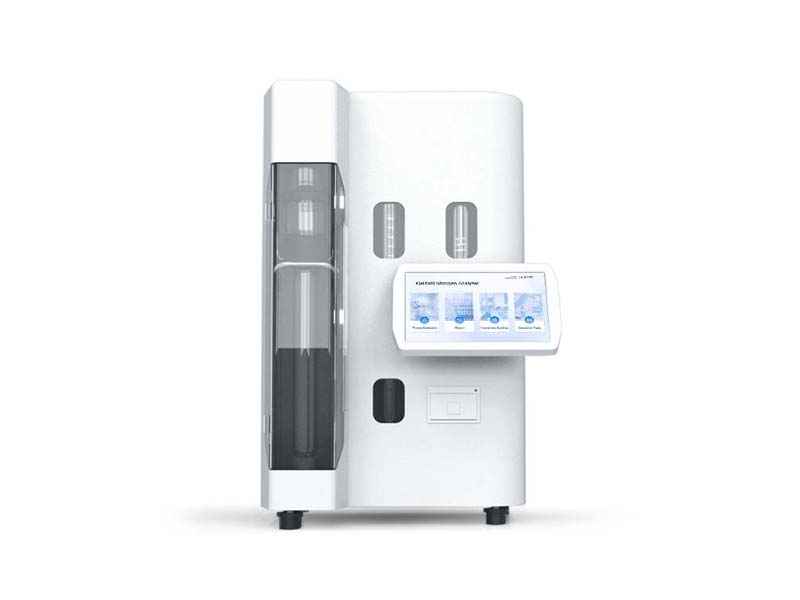 How does the Kjeldahl nitrogen analyzer test nitrogen content?