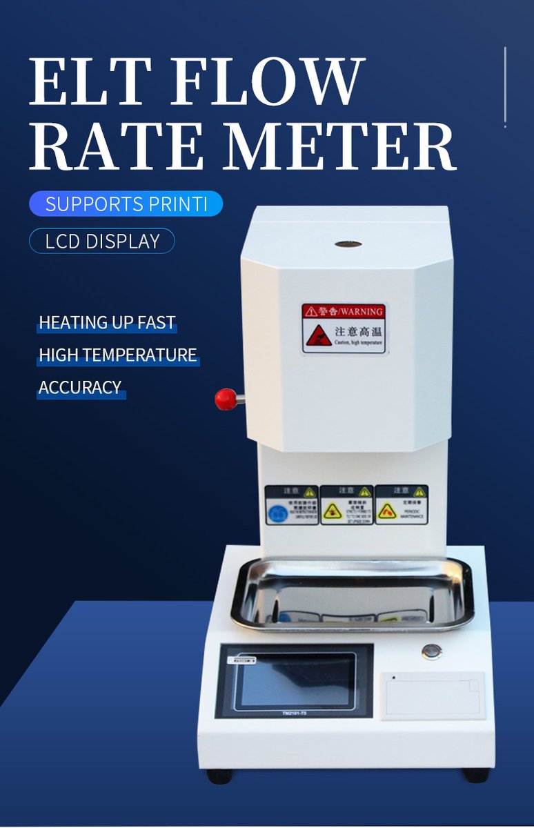 HM-RZT melt flow rate tester for engineering plastics rheological analysis in material testing laboratory